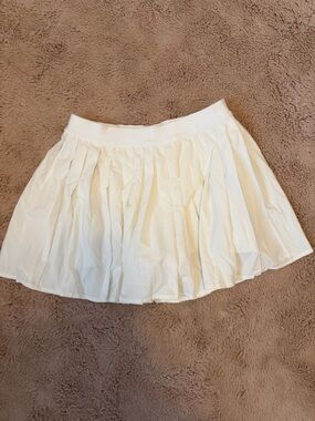 lululemon athletica White Pleated Skater Skirt